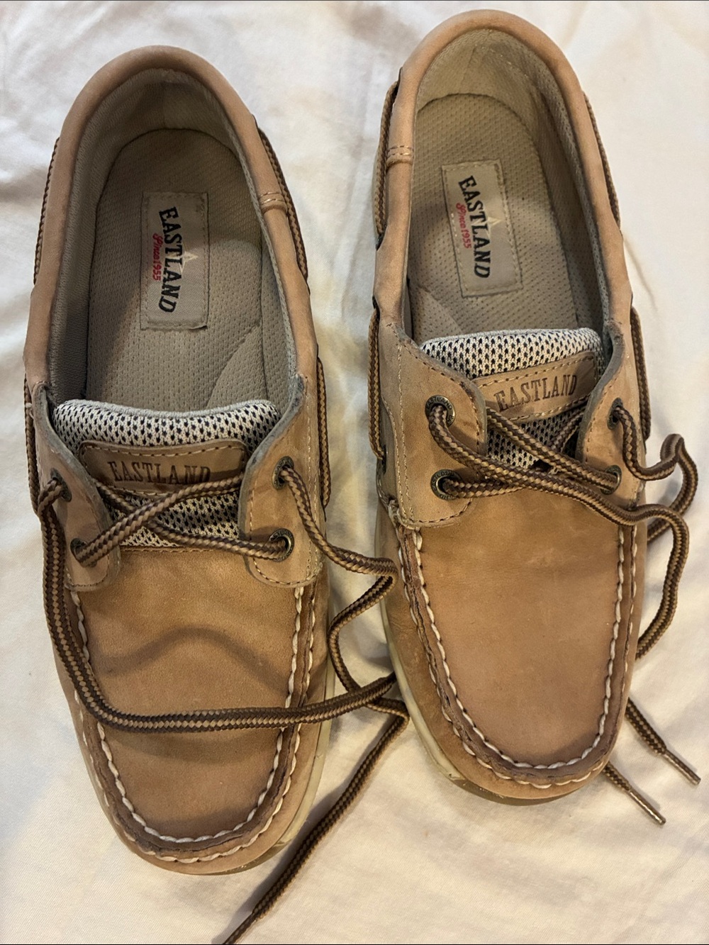 Eastland women’s Brown Leather Boat Shoes
